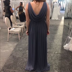 Grey bridesmaid dress